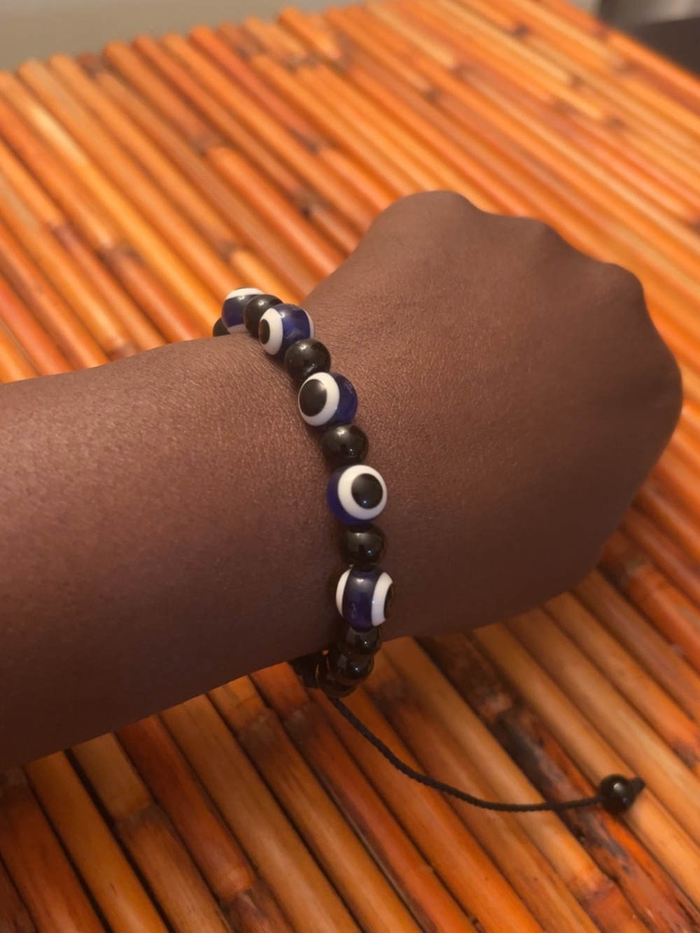 Evil Eye Beaded Bracelet – Adjustable Unisex Protection Jewelry - Picture 14 of 14